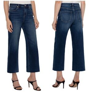 Liverpool Women’s wide leg crop eco stride hi-rise jeans NWT Size 29